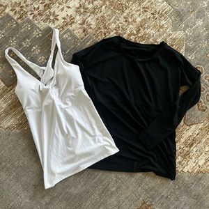 Fabletics Tank & Running Long Sleeve Set